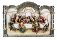 Quadro Santa Ceia Páscoa Moldura Castelo Religioso 40Cm