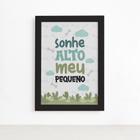 Quadro Sonhe Alto Meu Pequeno Jurassic Baby 22x32cm