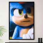 Quadro Poster Decorativo C\moldura Do Game Sonic em Promoção na Americanas