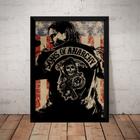 Quadro Sons Of Anarchy Moto Club Arte Poster Moldurado