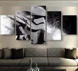 Quadro Star Wars Storm Trooper Hd 5 Peças Mosaico