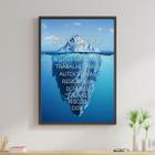 Quadro Sucesso e Noites em Claro - Iceberg 33x24cm - com vidro