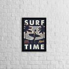 Quadro Surf Time 24x18cm - com vidro