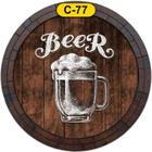 Quadro Tampa De Barril Bebida Cerveja C-77