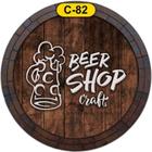 Quadro Tampa De Barril Bebida Cerveja C-82 - Tree Art Decoracoes