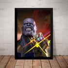 Quadro Thanos Arte Vingadores Guerra Infinita Filme Hq