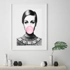 Quadro Twiggy Bola Chiclete - 60X48Cm