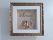 Quadro Urso Princesa Strass