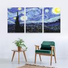 Quadro Van Gogh Noite Estrelada 120x60 Decorativo Sala Quarto