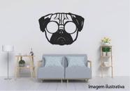 Quadro Vazado Bulldog Estiloso 29x21cm Decoração Gratidão