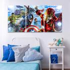 Quadro Vingadores 120x60 Parede Quarto Sala Marvel