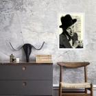 Quadro Vintage Frank Sinatra 24x18cm - com vidro