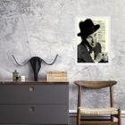 Quadro Vintage Frank Sinatra 45X34Cm - Com Vidro