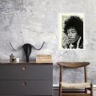 Quadro Vintage Jimi Hendrix 24X18Cm