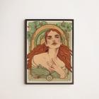 Quadro Vintage Signo Touro 24x18cm