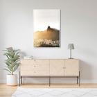 Quadro Visão Cidade Rio de Janeiro 43x30 Filete Branco Moldura Filete, Branca
