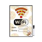 Quadro Wifi Pizza Internet Pizzaria Restaurante 20x28cm