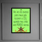 Quadro Yoga Frase - Tocar O Céu 45x34cm