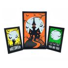 Quadros Com Molduras 3 Peças Halloween Decorativas Neon