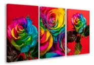 quadros decorativos 4 k Floral Colorido"