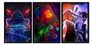 quadros decorativos 4 k Gamer Jogos Geek Nerd"