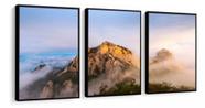 quadros decorativos 4 k Montanha Neblina"