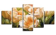 quadros decorativos 4 k tulipas graciosas brancas "