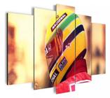 Quadros Decorativos Ayrton Senna Capacete Brasil "