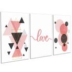 Quadros Decorativos Love Sala Escritório Quarto Moderno Casal PMG