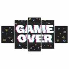 Quadros Decorativos MDF Game Over Colorido Jogos Gamer Sala Quarto