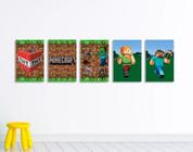 quadros decorativos Minecraft "