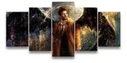 Quadros Decorativos Mosaico Anjo Castiel Supernatural"