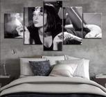 Quadros Decorativos Mosaico filme mia wallace preto branco "