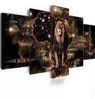 Quadros Decorativos Mosaico Leao Religioso Mapa Narnia D Luxo"