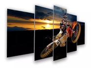 Quadros Decorativos Mosaico Moto Cross"