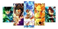 Quadros Decorativos Mosaico One Piece Naruto Dragon Ball"