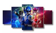 Quadros Decorativos Mosaico Power Rangers"