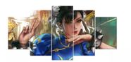 Quadros Decorativos Mosaico Street Fighter Chun-li Kawaii"