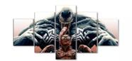 Quadros Decorativos Mosaico Venom Homem Aranha"