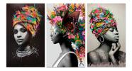 Quadros Decorativos Mulheres Negras Africanas Quarto 120x60