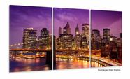 Quadros Decorativos Nova York 120x60 3 peças em Tecido