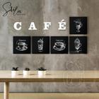 Quadros Decorativos Para Cantinho do Café Cafeteria Café Expresso Capuccino Latte