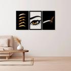 Quadros Designer de Sobrancelhas Dourado