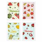 Quadros Frutas Refrescantes Moldura Branca 22x32cm 4un