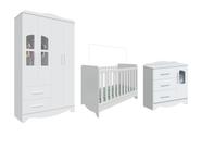 Quarto Completo Bebe Lisi Moveis Peroba berço minicama MDF