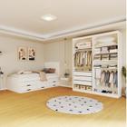 Quarto completo com Closet Roma e Cama Júlia Branco