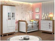 Quarto de Bebê Completo com Berço Guarda-Roupa