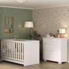 Quarto Infantil com Berço 3 em 1 e Cômoda Algodão Doce Multimóveis MP4249