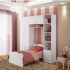 Quarto Infantil com Cama e Guarda Roupa Elysa