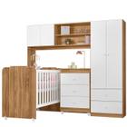 Quarto Infantil Completo 3 Peças 990160 Nature Branco PLLA - Peternella